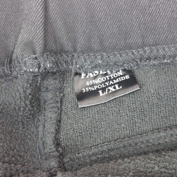 Women's Elastic Warm Legging High Waist  Slim Fit Stretch Skinny Pants Black - Picture 5 of 12